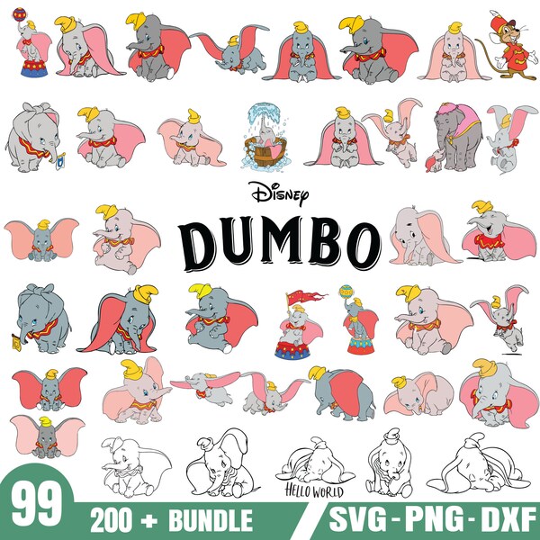 Dumbo-Svg-Bundle- PNG-SVG-DXF