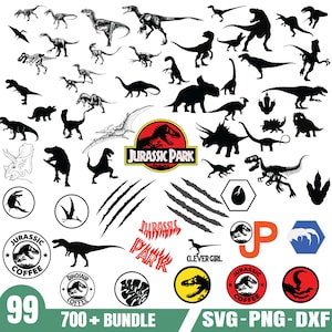 Jurassic Park Svg bundle- PNG-SVG-DXF