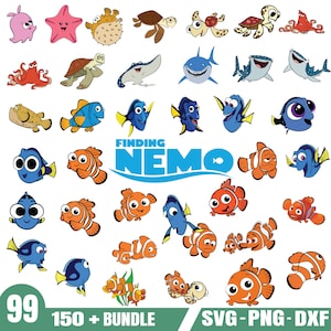 Finding Nemo Svg Bundle- PNG-SVG-DXF