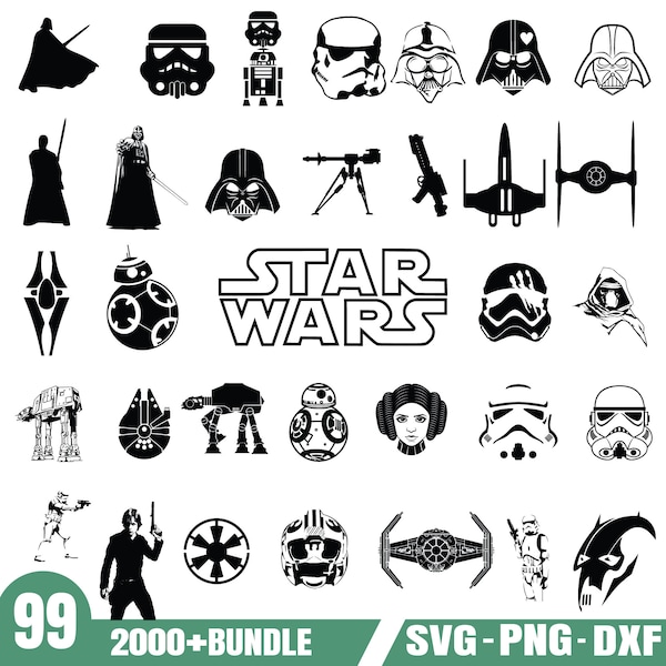 Ensemble Star Wars Svg-PNG-SVG-DXF