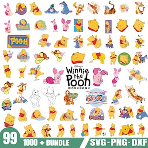 winnie the pooh  Svg Bundle- PNG-SVG-DXF