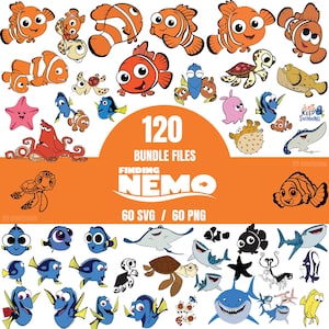 Finding Nemo Svg Bundle- PNG-SVG-DXF