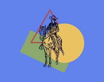 Cowboy Digital print digital art high definition file