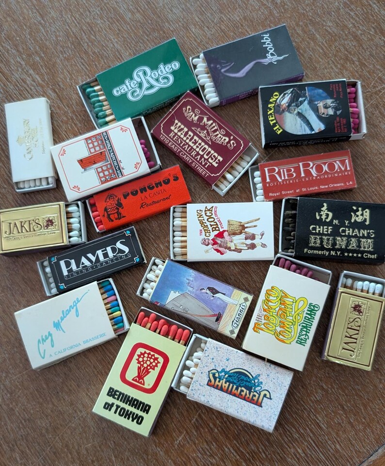 Matchs Box Mat Vintage Match Boxes With Original Matches - Etsy