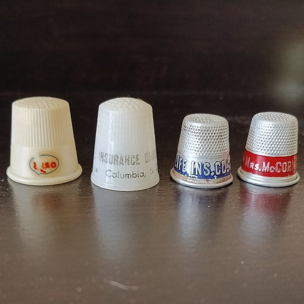 Collectible Advertising Thimbles from the 1960's