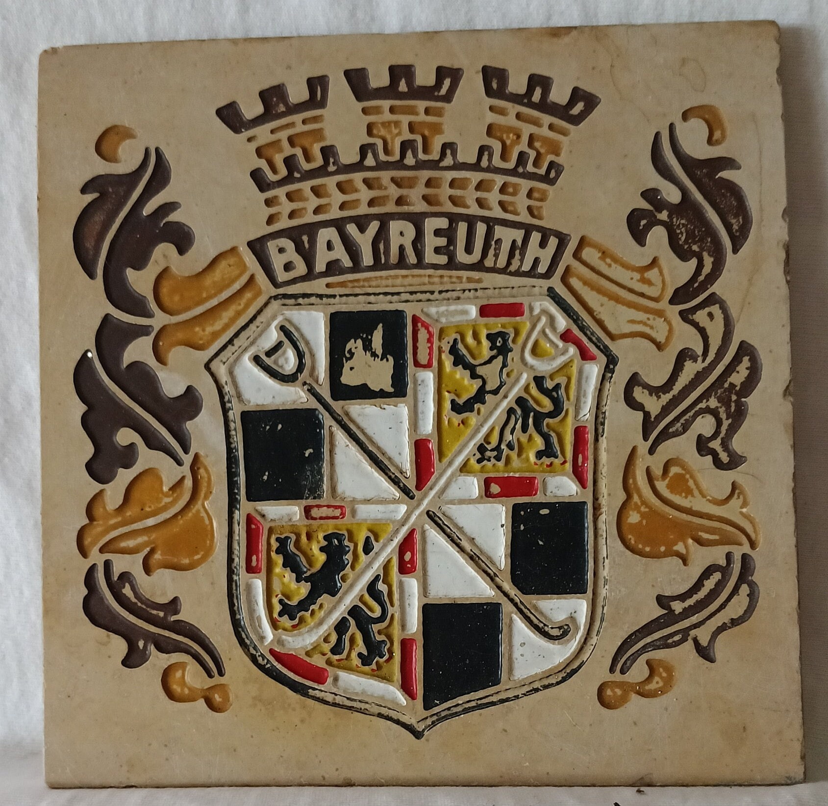 City of Bayreuth Coat of Arms Tile