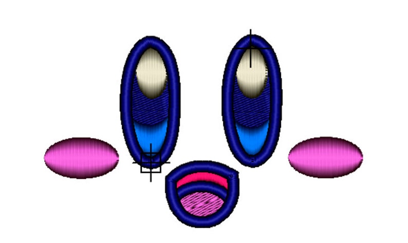 Kirby Face Embroidery File - Etsy