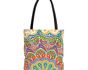 Tote Bag | Mother's Day Gift | Gift for Mom | Grateful Dead | Psychedelic | Colorful Summer Bag | Beach Bag | Pool Bag | European Style |