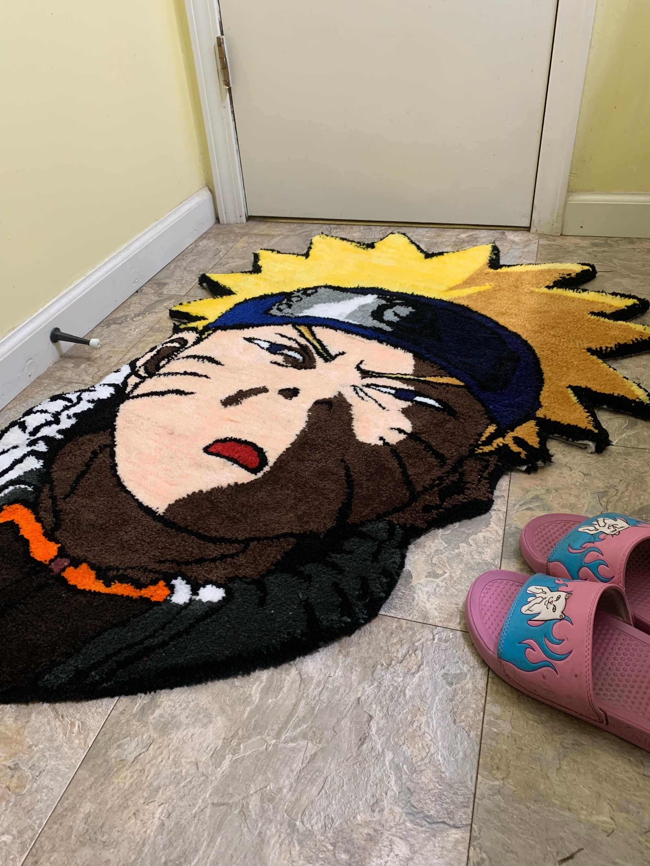 Custom Anime Rugs Anime Rug Tufted Rug Custom Business Logo Rugs Mirror