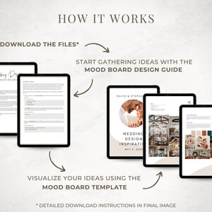 Wedding Design Mood Board Template With Bonus PDF Guide | Canva ...