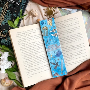 Percy Jackson and the Olympians Double Sided Pattern Bookmark, Percy Jackson Bookmark, Bookmark For Kids, Gift for Readers