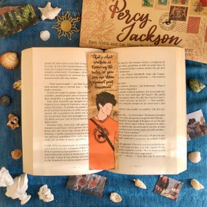 Luke Castellan TV Series Bookmark Double Sided with Quote, PJO Tv Series Bookmark, Bookmark for Kids, Gift for Readers