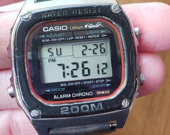 Vintage 1980's Casio 280 DW-1000 Digital Men'a Watch! WORKS! New