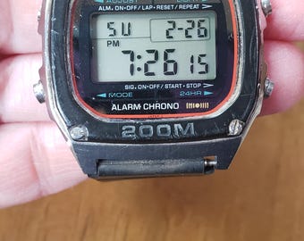 Vintage 1980's Casio 280 DW-1000 Digital Men'a Watch! WORKS! New