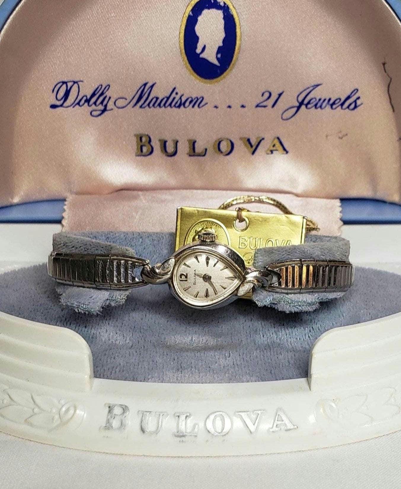 Montre-Bracelet Femme Vintage Bulova Remplie D'Or 10K - Série D215336 - Ne Fonctionne Pas