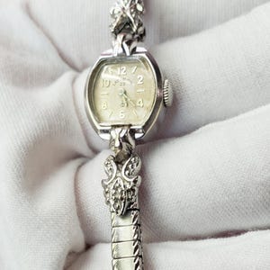Vintage Lady Elgin 10K Gold & Diamonds Mechanical Cocktail Watch! 23 Jewels! Works! RARE, ELEGANT and FABULOUS!