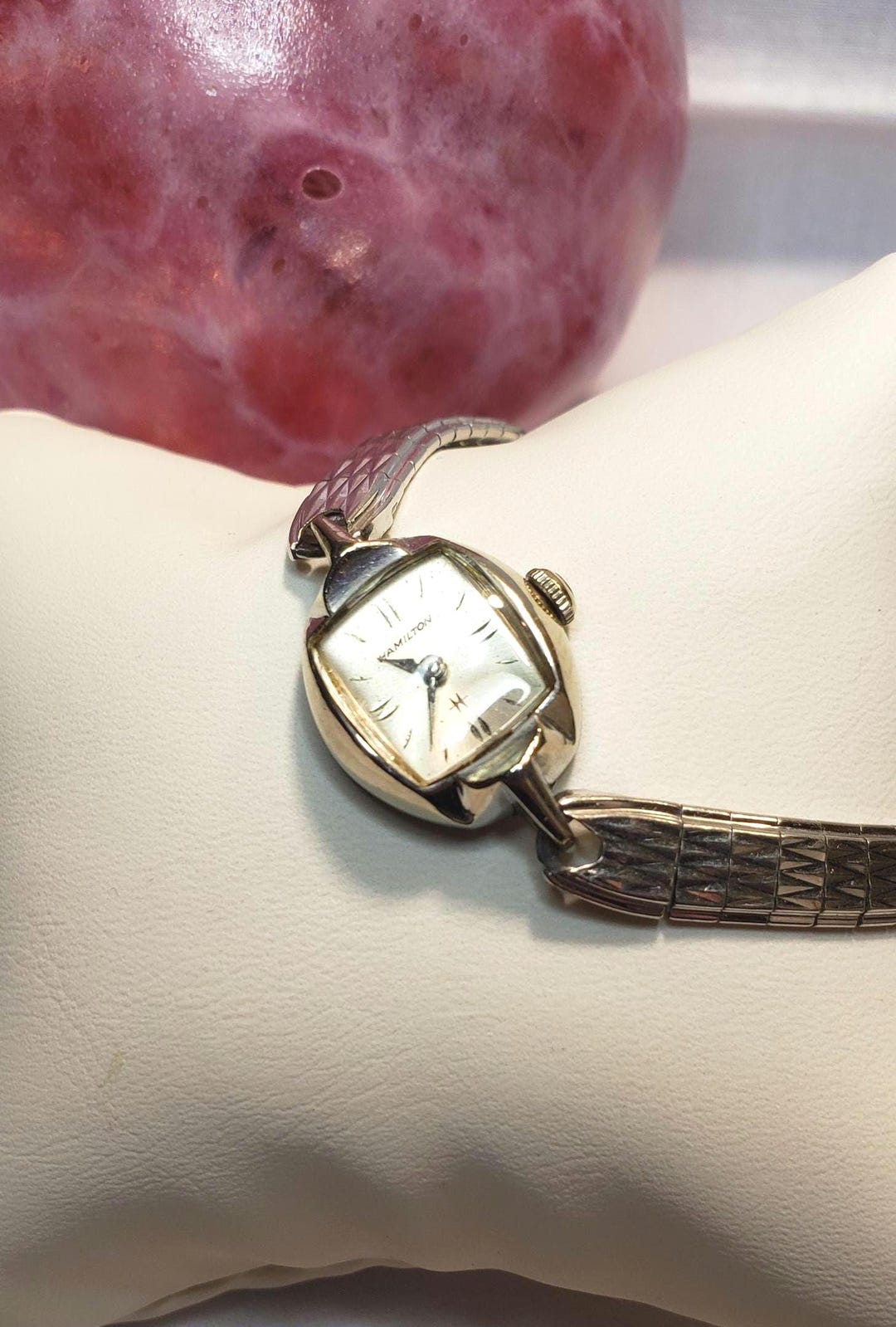 Vintage Hamilton Cocktail Ladies Mechanical Wristwatch 88 Swiss 10k Gold Filled Vintage Hamilton Cocktail Ladies Mechanical Wristwatch 88  main image 4