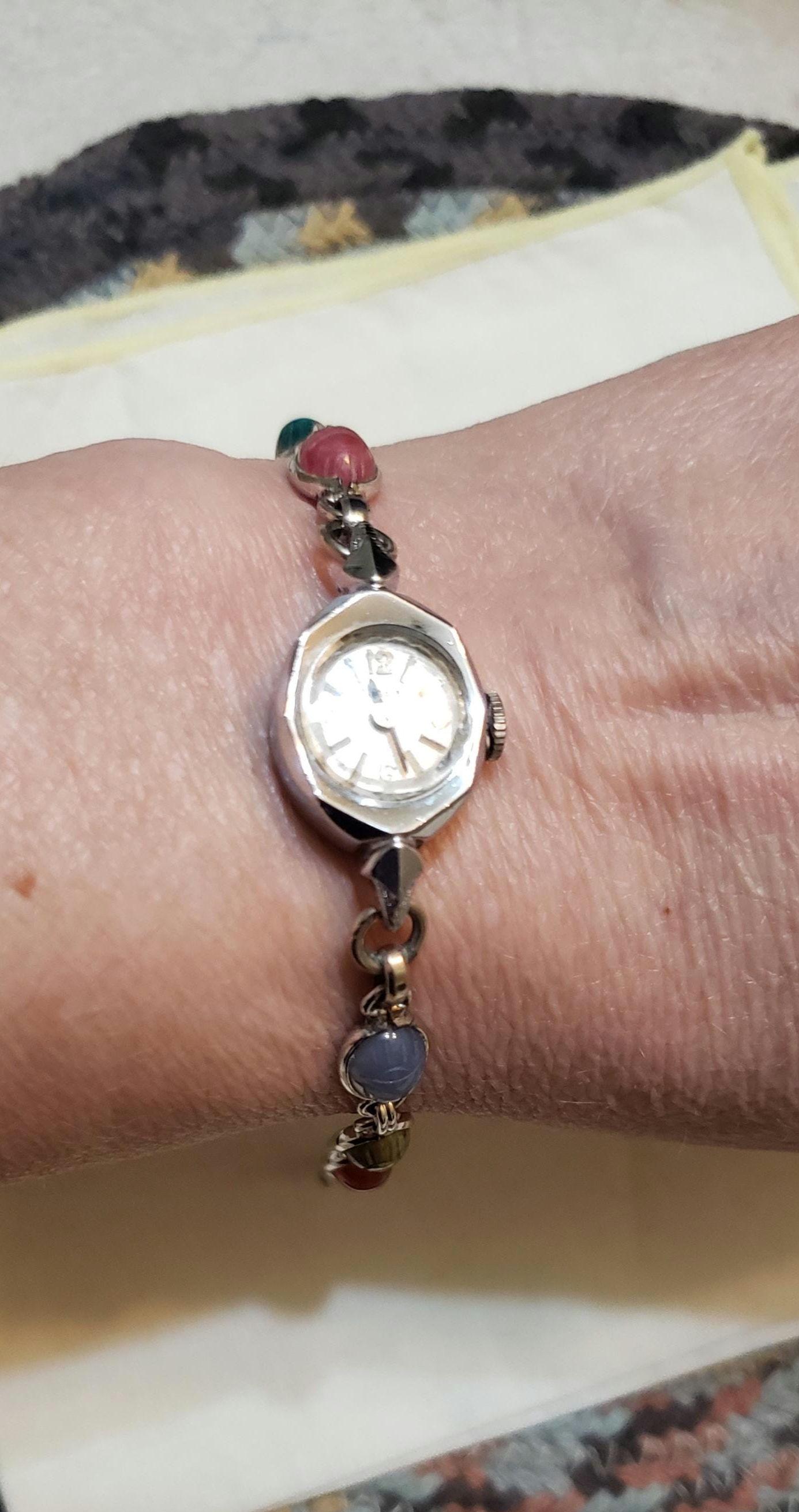 Vintage Timex Women\'s Multicolor Scarab Watch Vintage Scarab Watch - Etsy main image 4