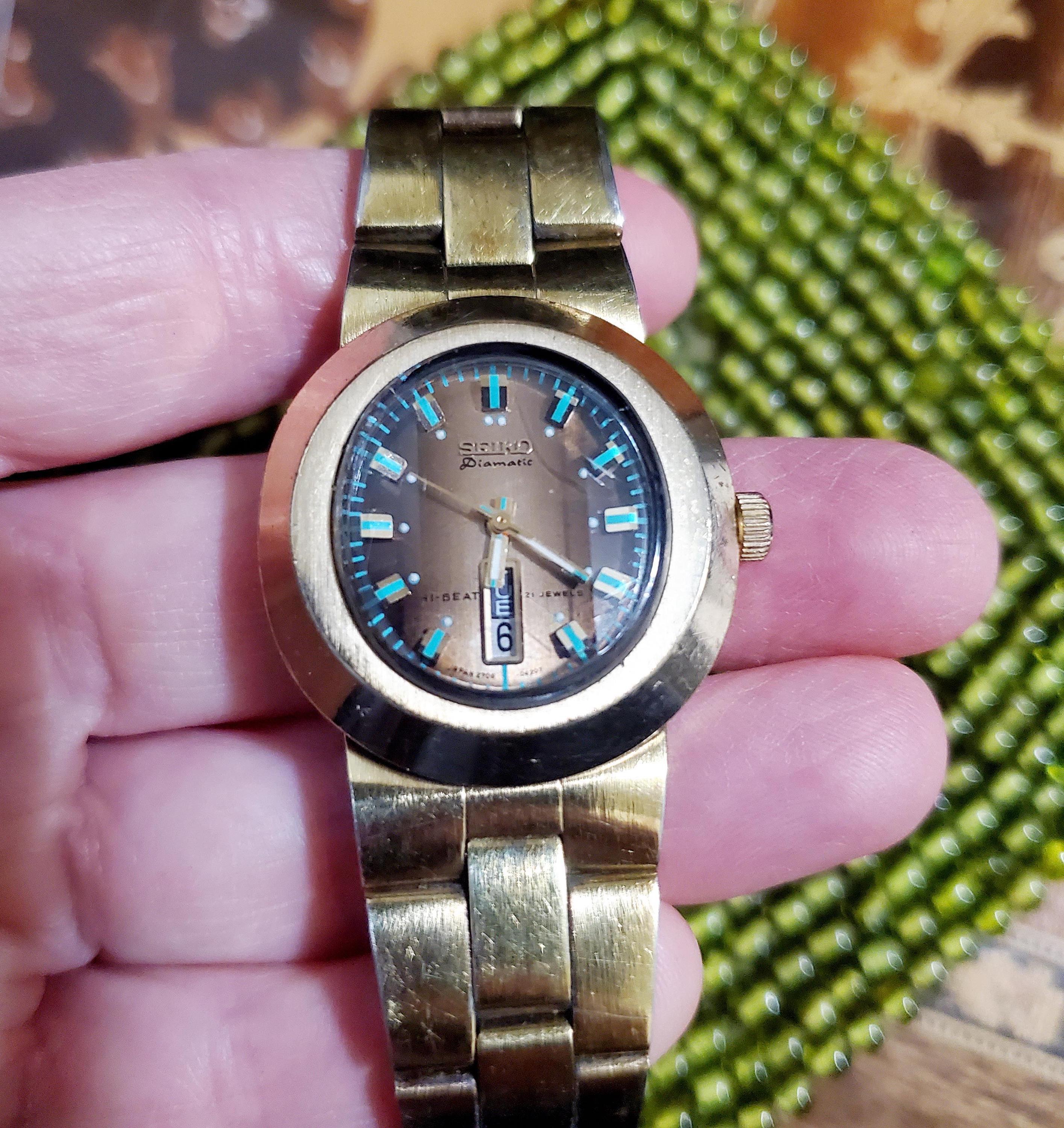Vintage Working Rene Rochard 21 Jewel Diver Watch With Box San Francisco Home Decor & Estate Collections by  main image 3