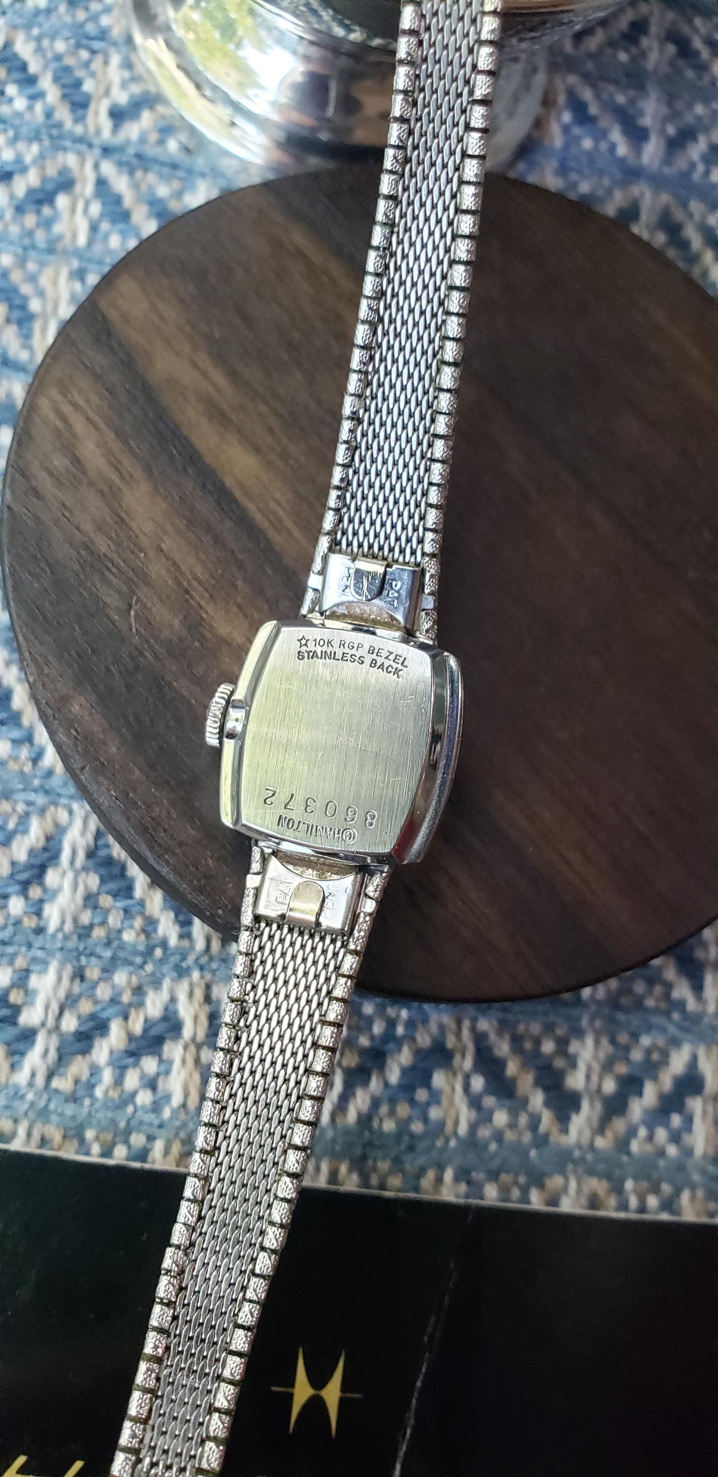 Vintage Hamilton Cocktail Watch 10K RGP 22 Jewels Cal 761 Mechanical Ladies Vintage watch HAMILTON 10k Ladies Mechanical Watch cal.761  main image 2