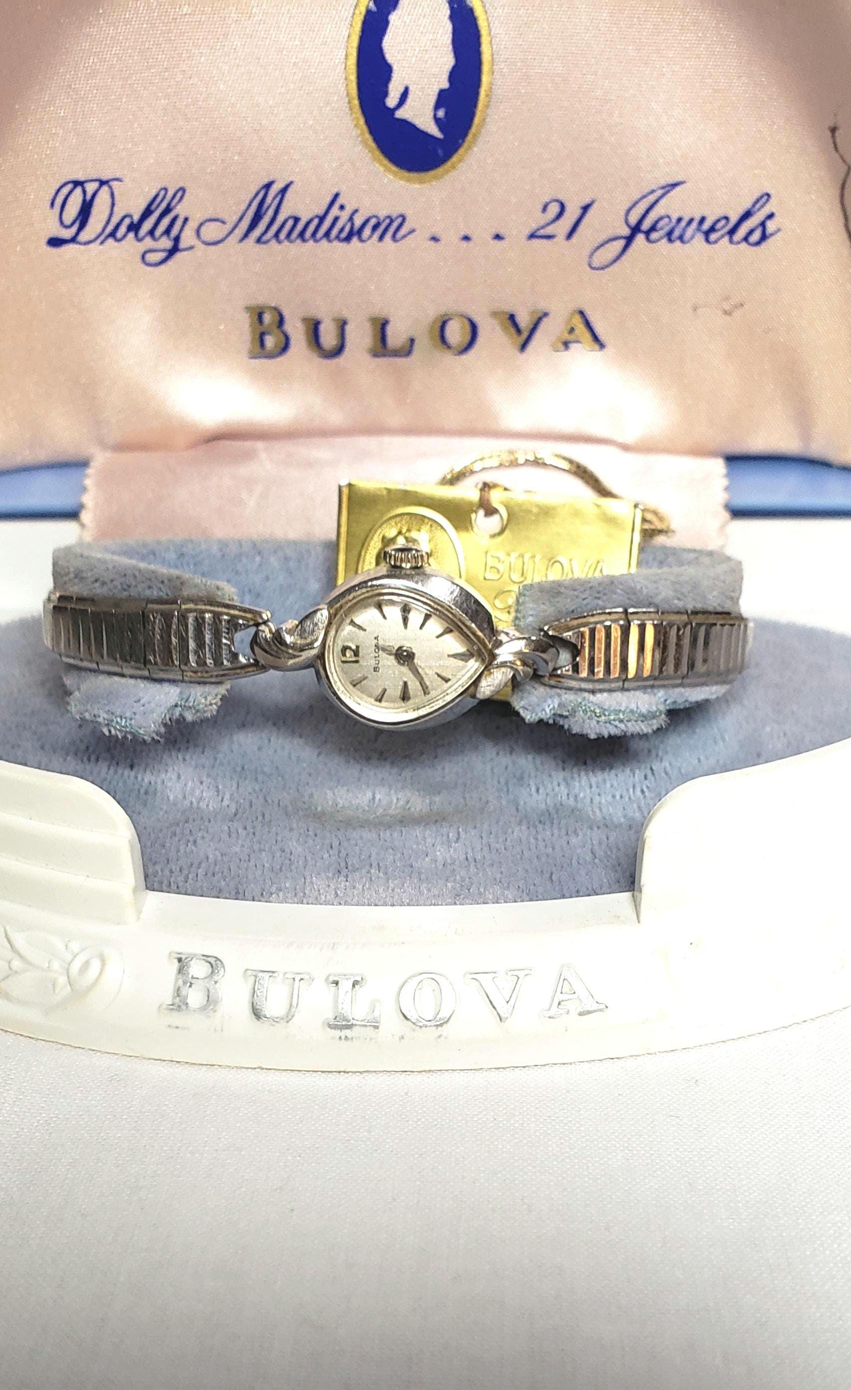 Vintage Bulova Womens Watch 18mm Cocktail 10K RGP 1964 Manual Wind 6\