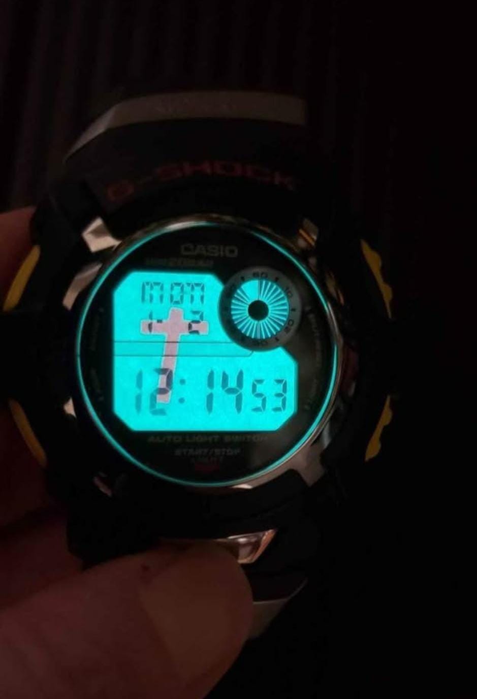 Vintage Casio G-shock Air & Style Black, Yellow, Red, Chrome