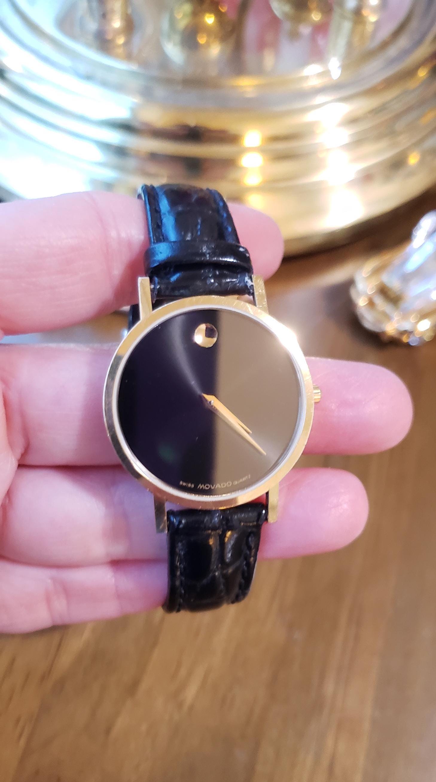 スイス名門ブランド!エレガント★MOVADO Museum レディース時計 Movado Museum Watch - Etsy