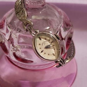 Vintage Lady Elgin 10K White Gold Mechanical Cocktail Watch 1940&#39;s, 23 Jewels, 6 Adjustments! WORKS! RARE & ELEGANT!