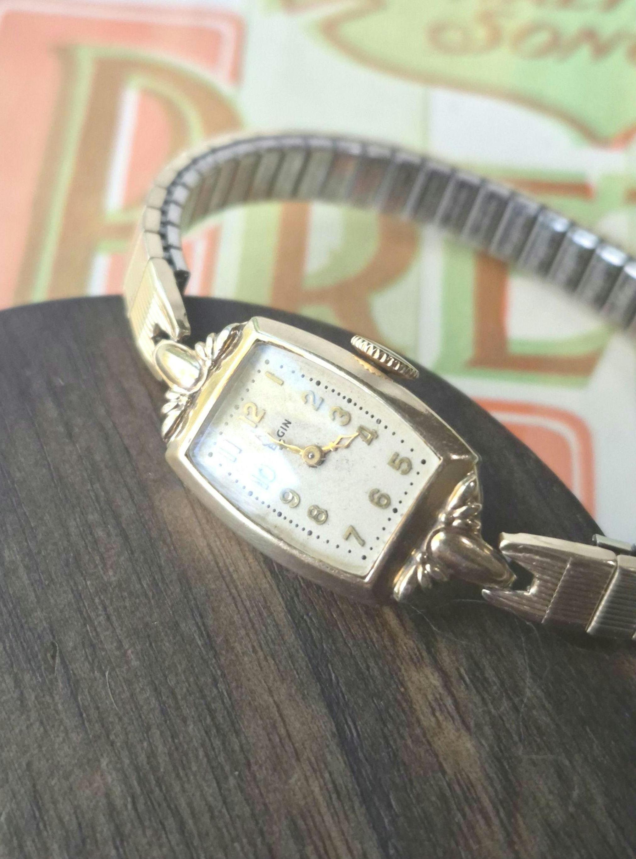Vintage Elgin Ladies Dress Watch 10k White Gold Plate Manual Mechanical Runs Elgin Vintage Ladies 17-jewel Mechanical Watch - Etsy main image 3