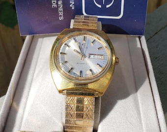 Vintage Elgin Shockmater Self Winding Rare 17 Jewel Men Watch Works Bt Runs Fast Vintage Elgin Shockmater Self Winding Rare 17 Jewel Men  main image 4