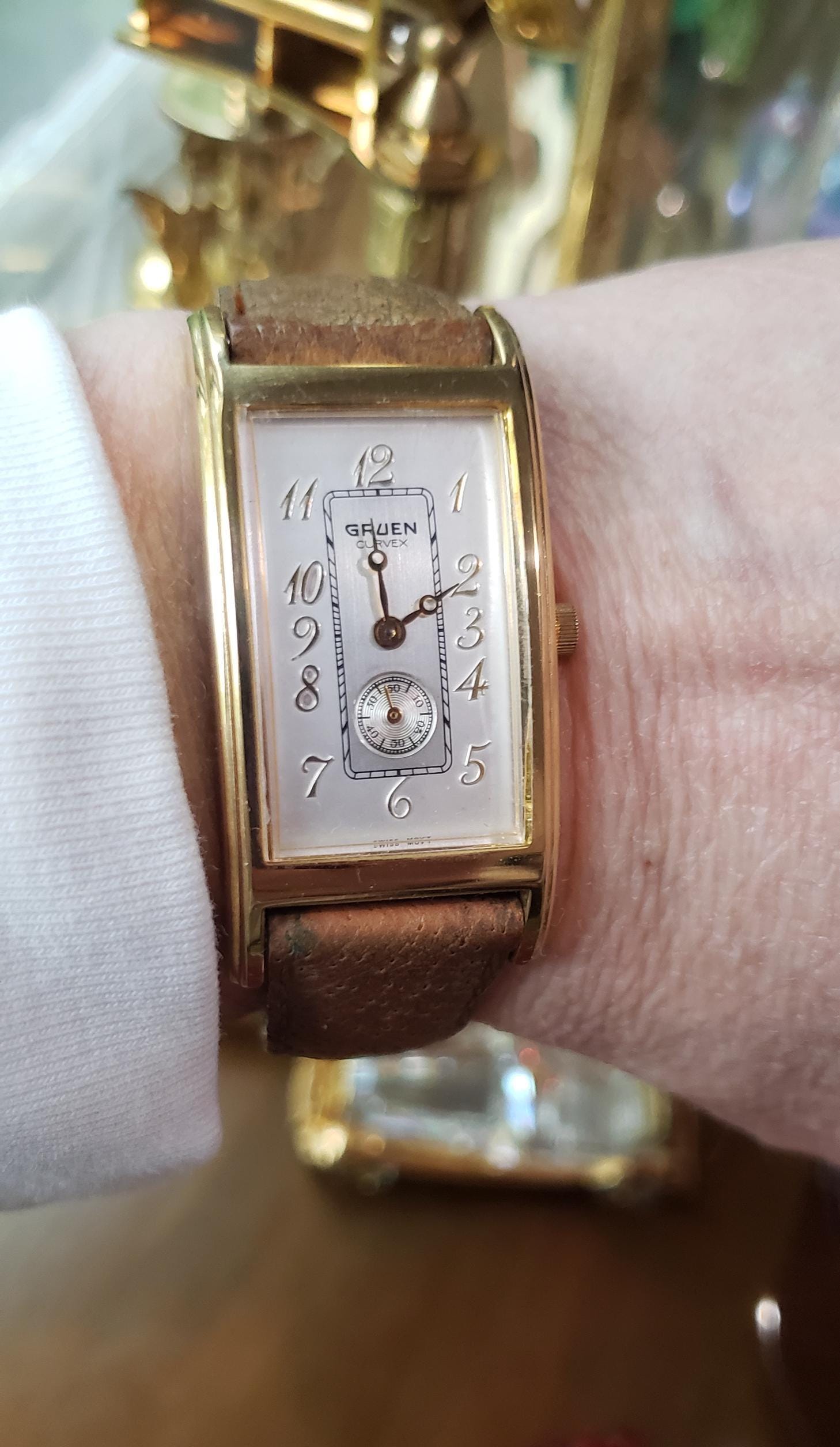 Gruen Curvex Gruen Watch Battery Vintage Gruen 10k Gold Filled