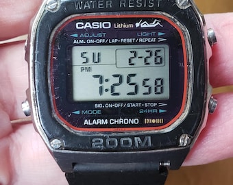 Vintage 1980's Casio 280 DW-1000 Digital Men'a Watch! WORKS! New