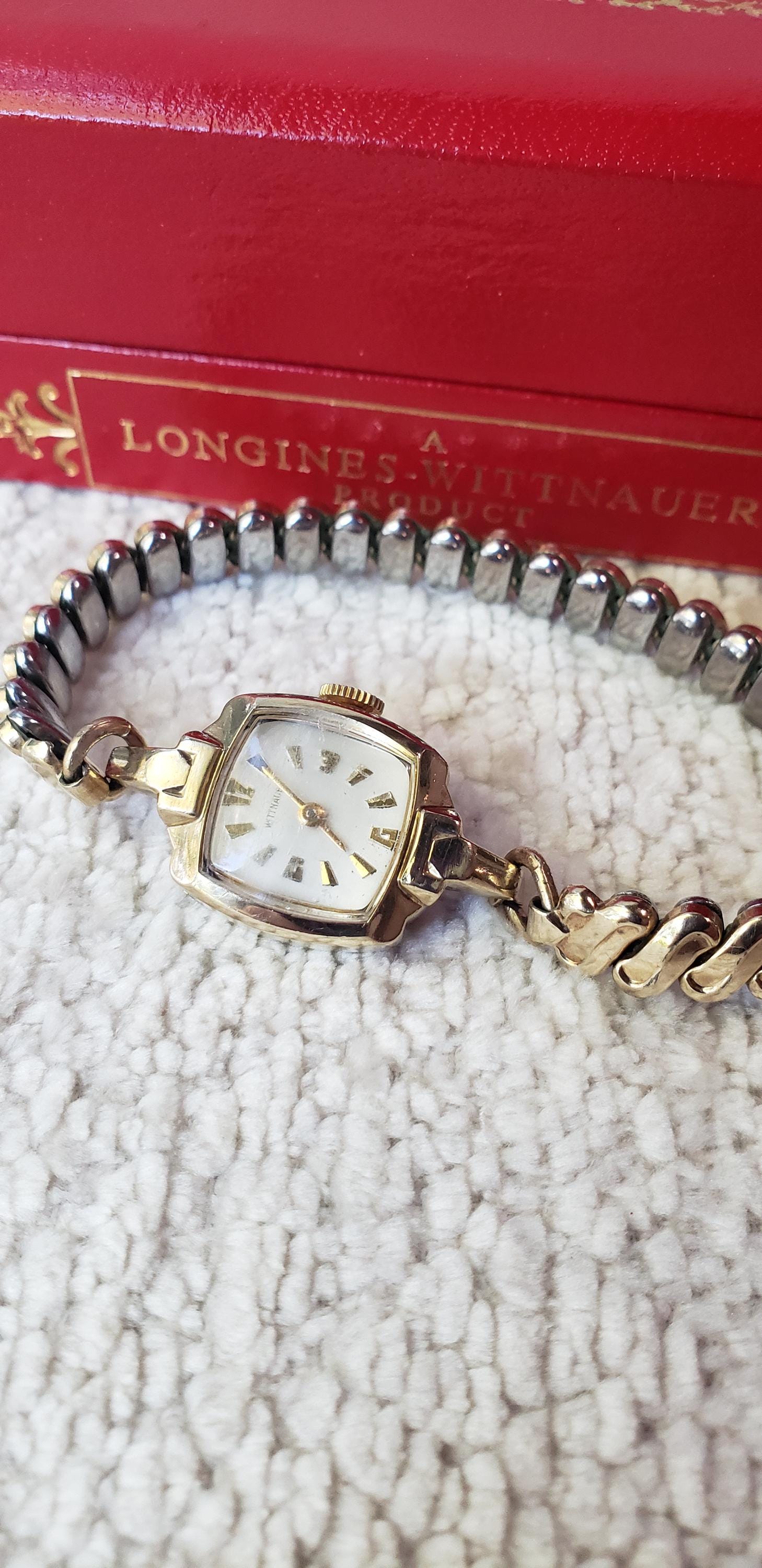 Vintage 1940s Wittnauer Longines 10K Gold Ladies Mechanical