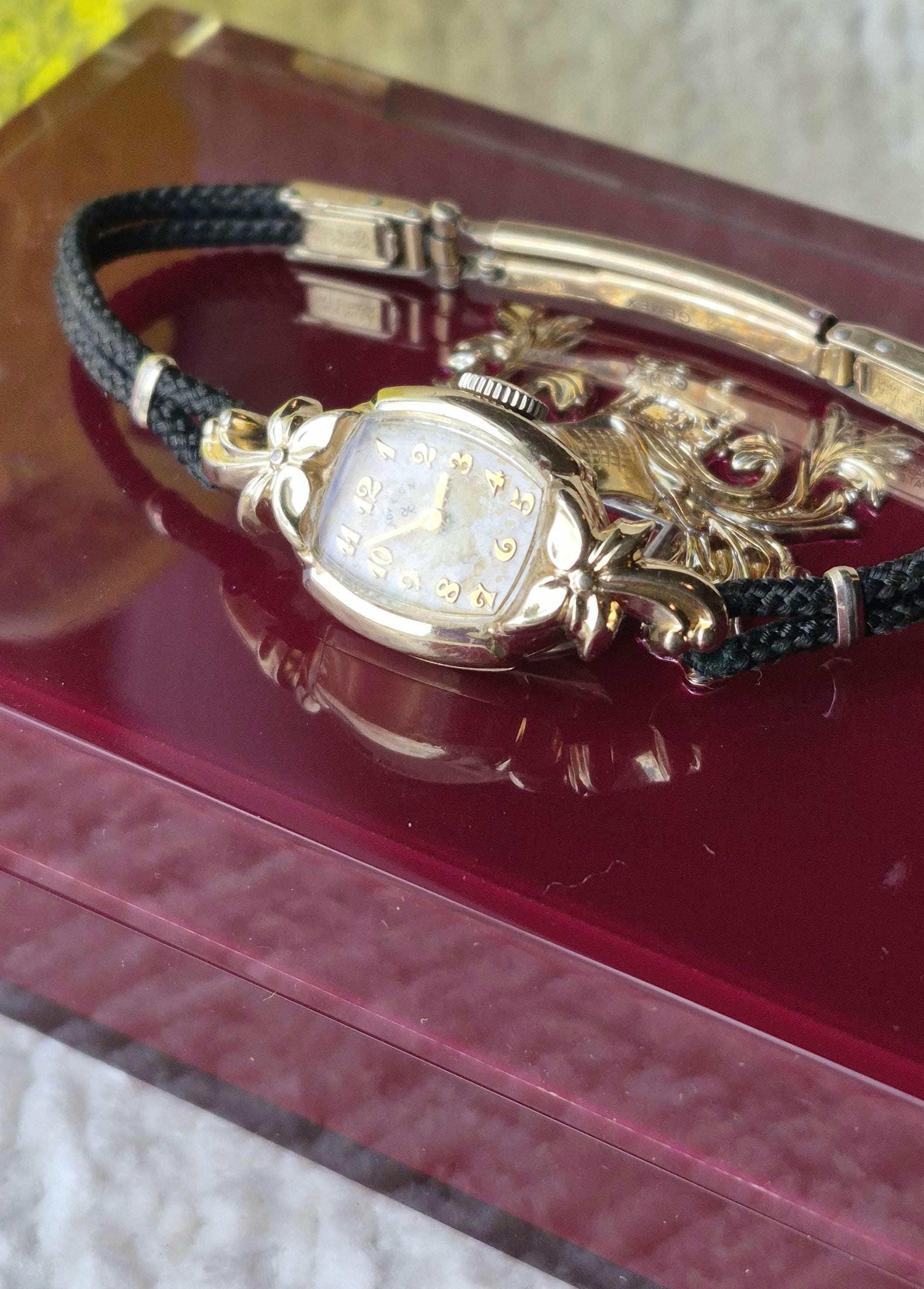 Elgin Ladies Vintage 14k Gold Watch - Etsy