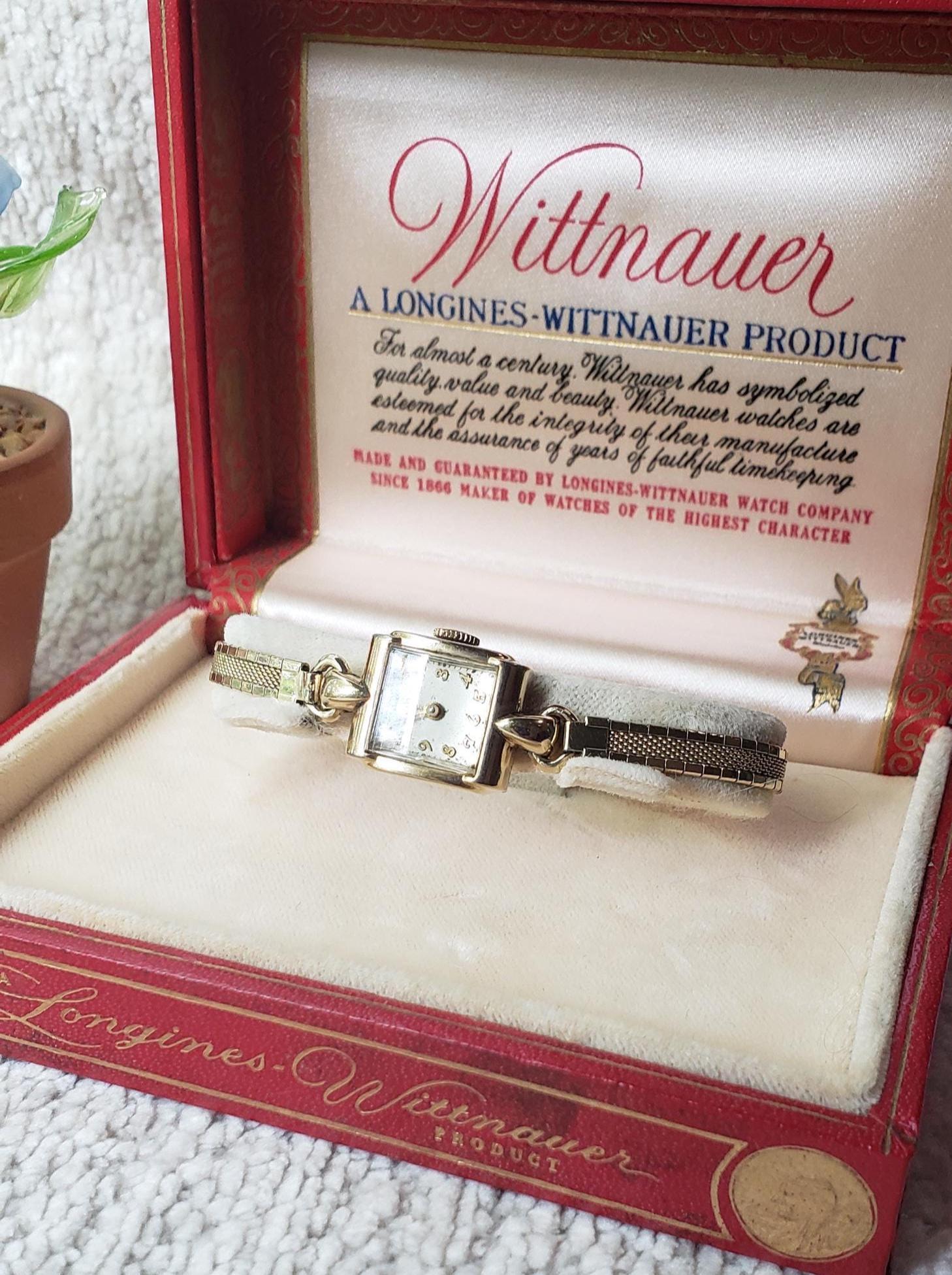 Vintage 1940s Wittnauer Longines 10K Gold Ladies Mechanical  display picture 1