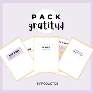 Pack de Gratitud, Diario de Gratitud Digital, Reto 30 Días, Afirmaciones Positivas, Bingo de Gratitud, PDF goodnotes notability planner ipad