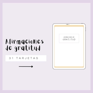 Afirmaciones de Gratitud PDF, Cartas de Afirmaciones, Mentalidad Positiva, Desarrollo Personal, Autocuidado, Manifestación