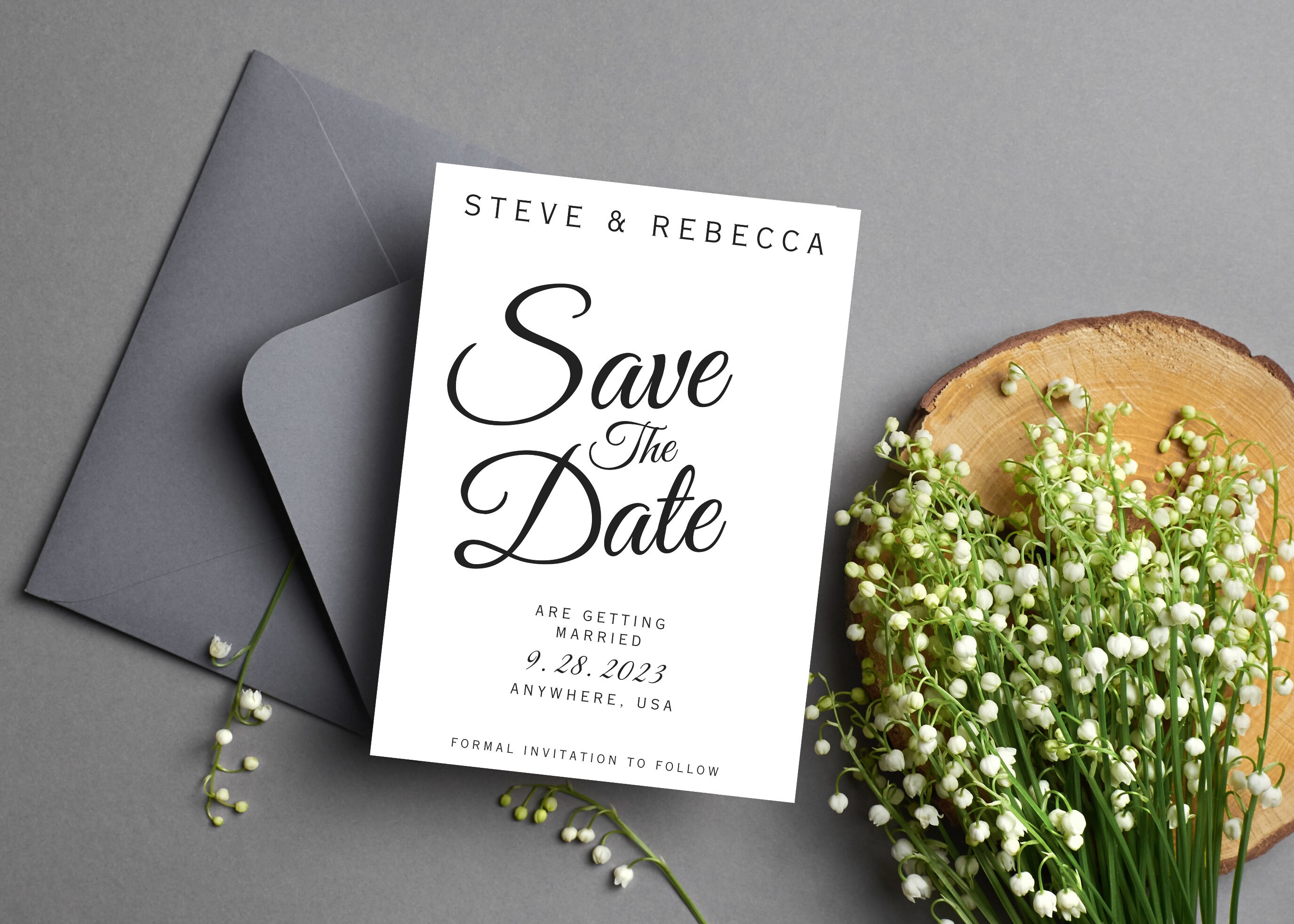 Save The Date Card Template. This Is An Instant Download throughout Save  The Date Cards Te…