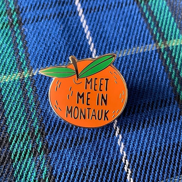 Eternal Sunshine Of The Spotless Mind "Meet me in Montauk" Clementine Emaille Pin