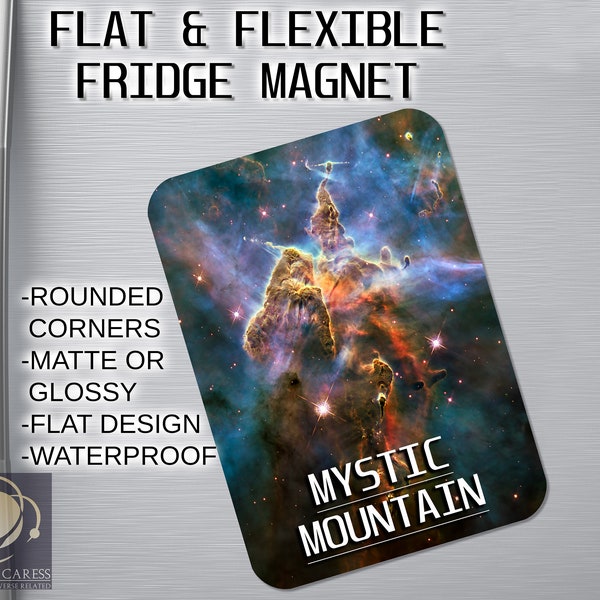 MYSTIC MOUNTAIN, Fridge Magnets, Space Fridge Magnet, NASA Photo Magnets, Nerd Gifts, Science Gifts, Universe Lovers, Kitchen Fridge Decor