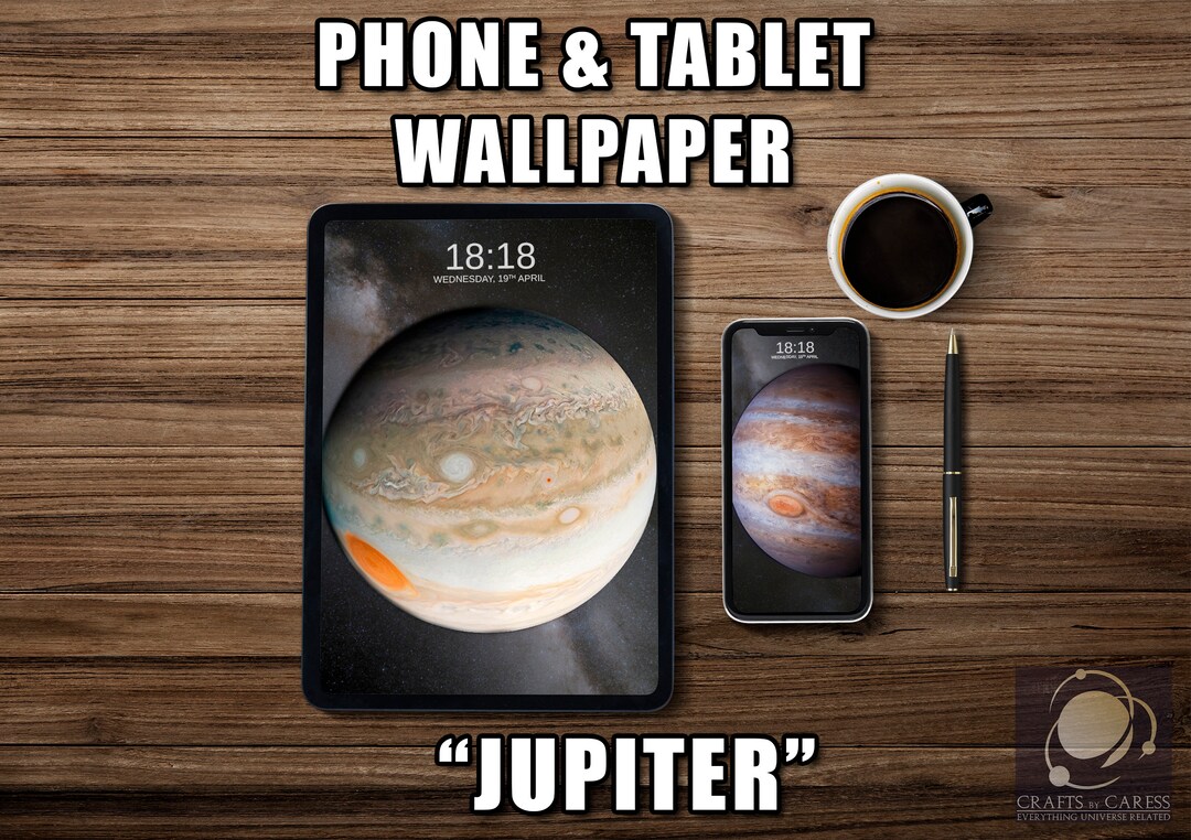JUPITER Phone Wallpaper Tablet Background Universe Etsy