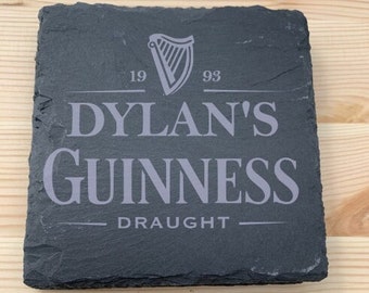 Personalised Slate Beer Coaster