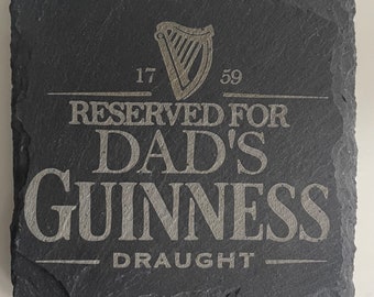 Reserved For Dad’s/Grandad’s Beer Coaster