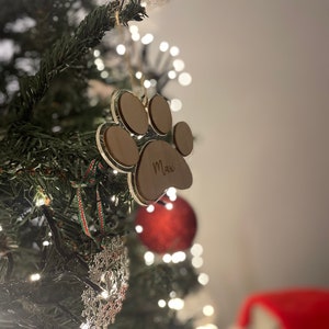 Personalised Dog Christmas Tree Decoration zdjęcie 2