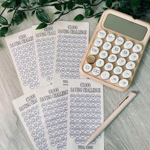 Lot d&#39;indicateurs d&#39;épargne l Tracker A6 l Fonds d&#39;épargne l Savings Challenge l 500 - 5 000 l