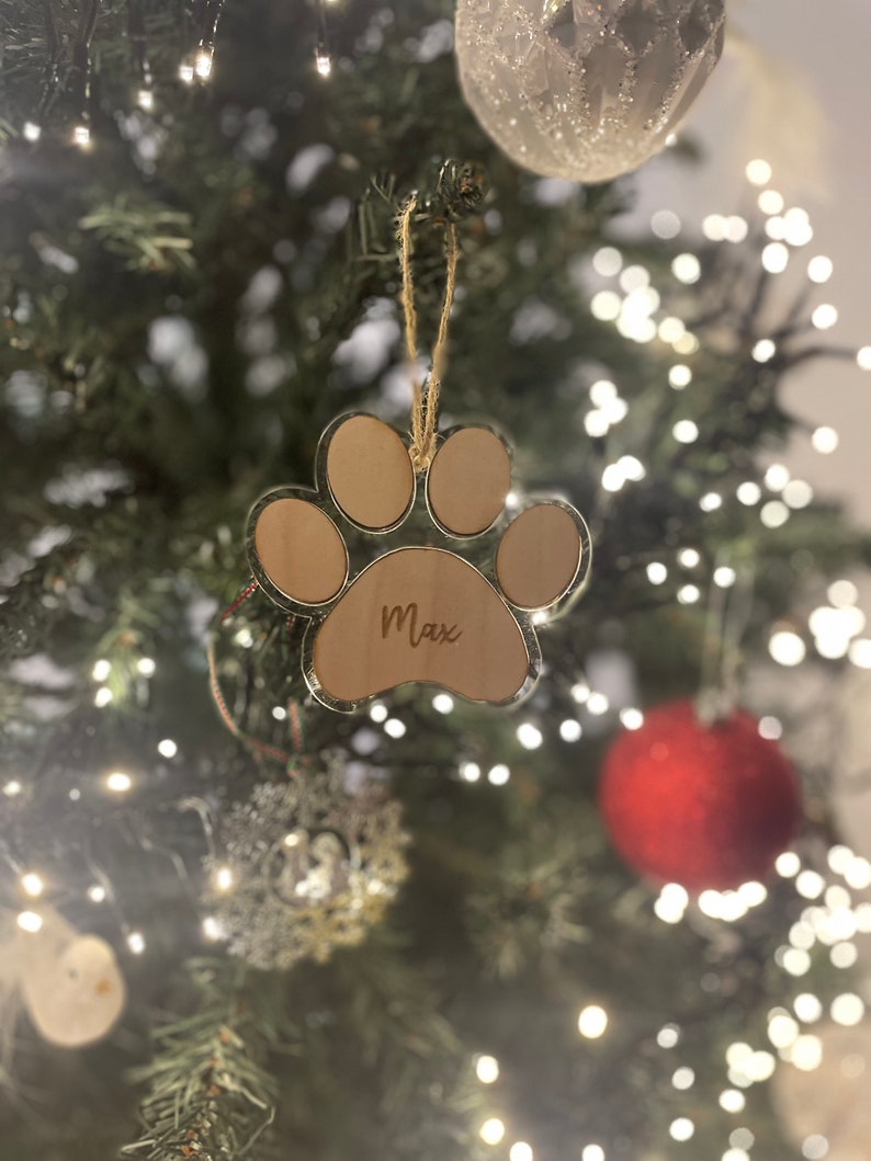 Personalised Dog Christmas Tree Decoration zdjęcie 3