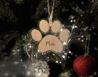 Personalised Dog Christmas Tree Decoration