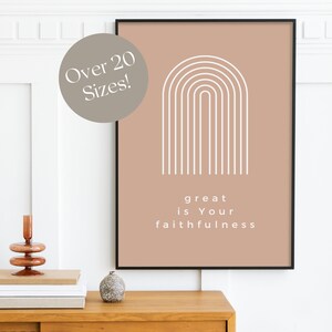 Great Is Your Faithfulness Christian Wall Art Bible Verse Digital Artwork Faith Quote Download Lamentations 3 Scripture Wall Art Hanging