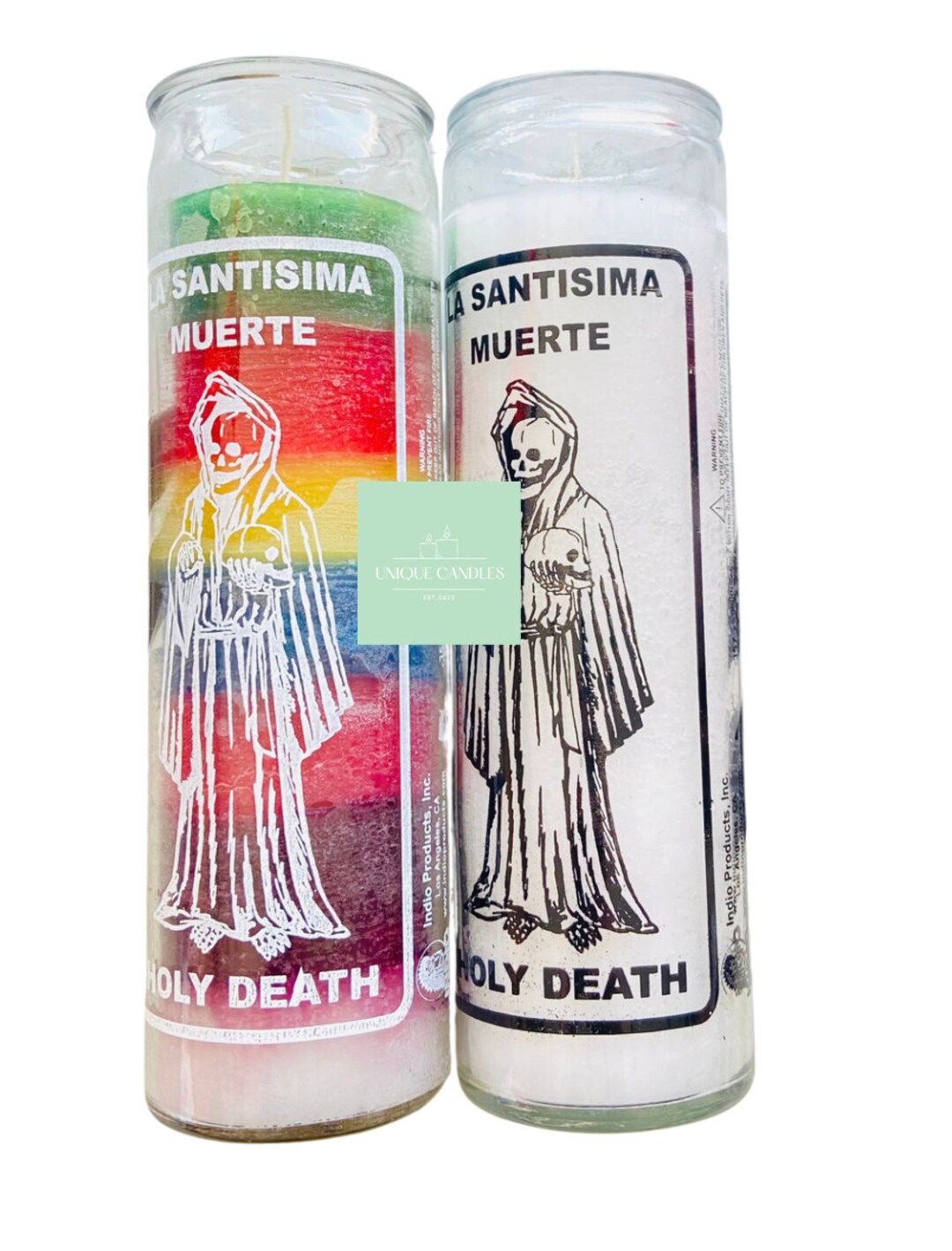 Holy Death Candles/ Velas Santa Muerte Etsy