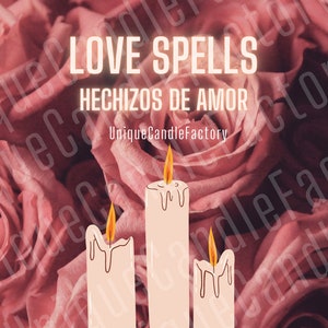 Uniquecandles Customize Love Spell/Domination & Attraction/Hechizos De Amor personalizar/ Dominación y Atracción